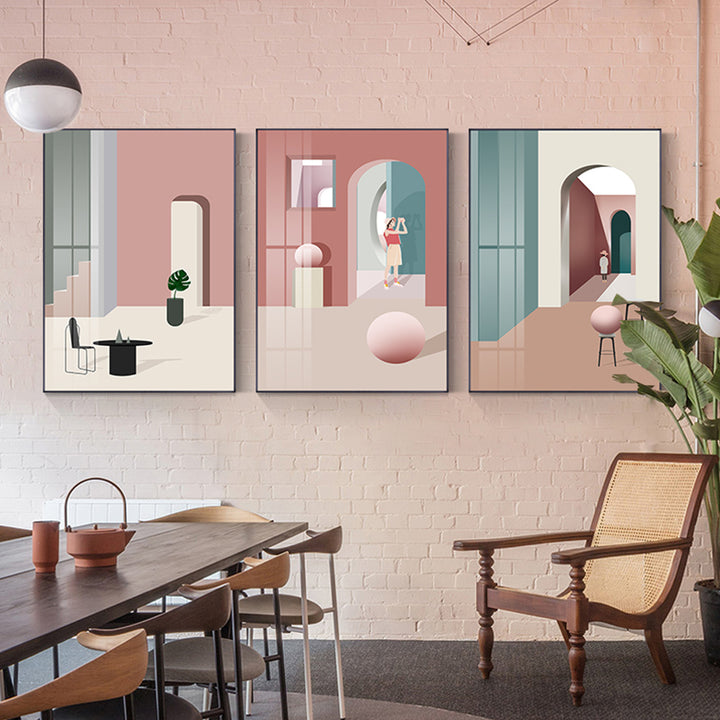 【掛絵】モランディ色版画 選べる8パターン