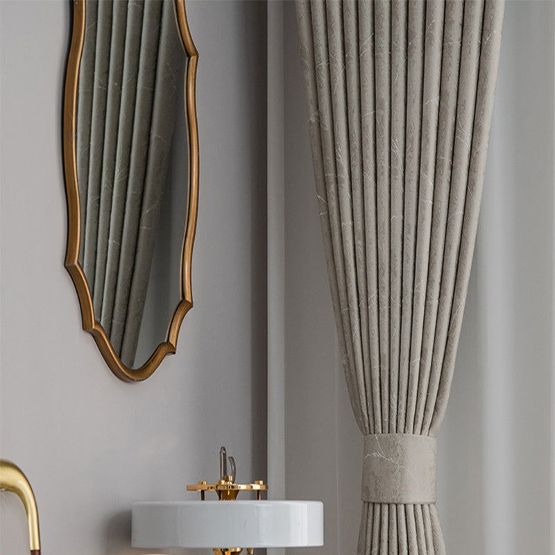 【ドレープカーテン】ジャガード織エレガント 選べる4色 カーテンの細部画像 アイボリー(柄付け) 布製 遮光2級