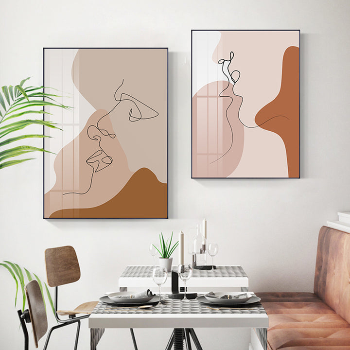 【掛絵】モダン抽象人物像  選べる7パターン