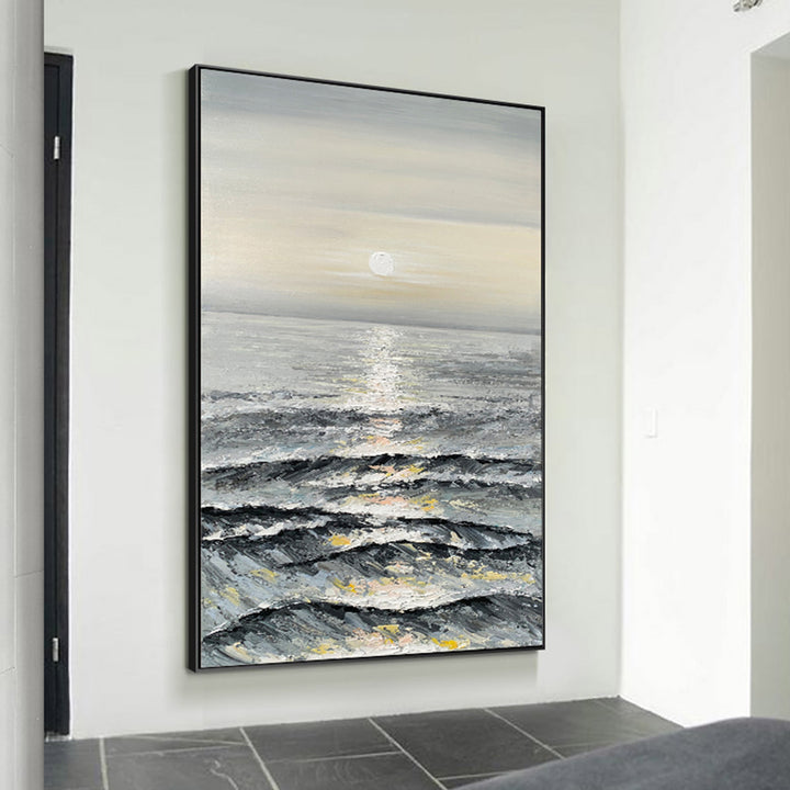 【掛絵】海の景色 選べる6パターン 手描き油絵