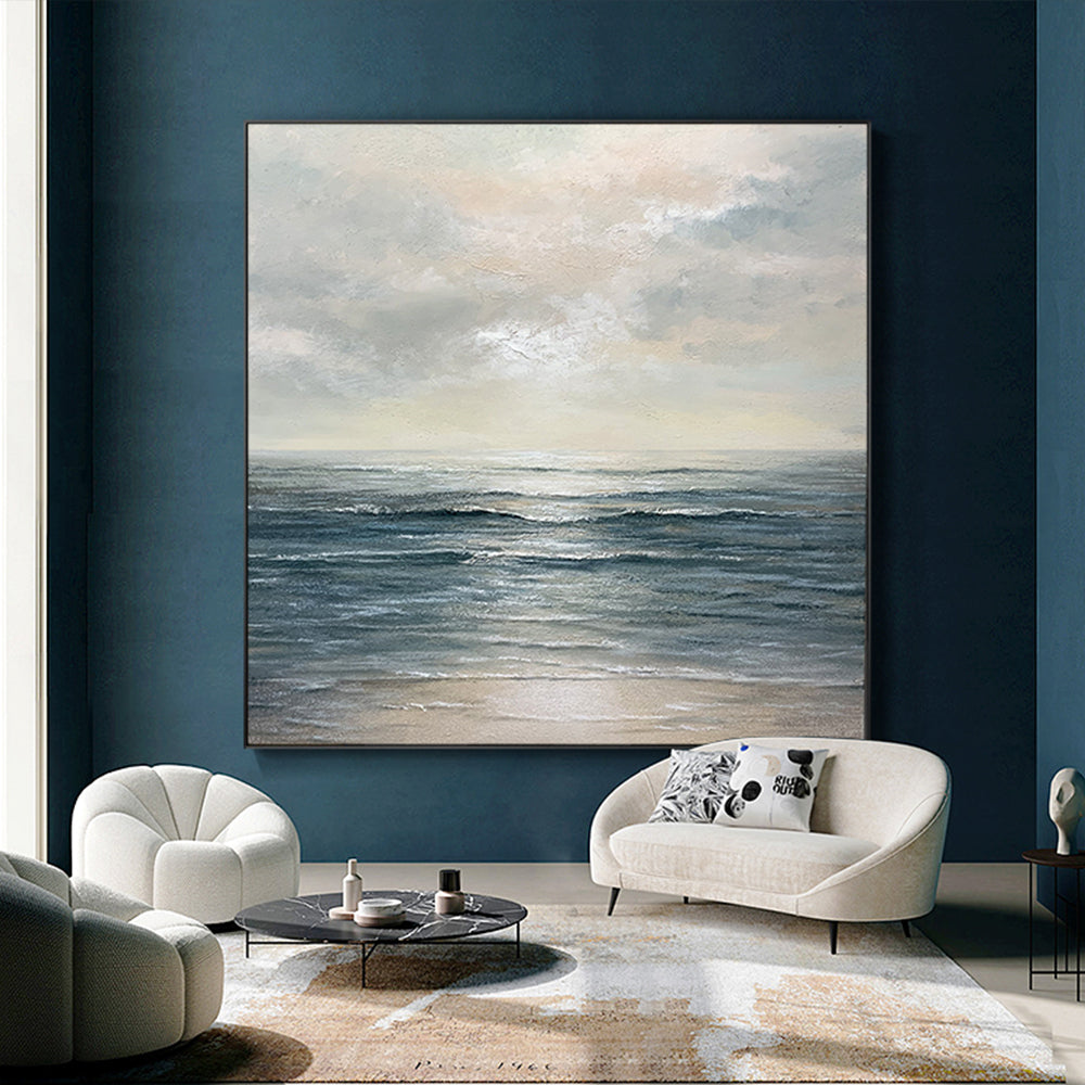 【掛絵】日の出・海 選べる3パターン 手描き油絵