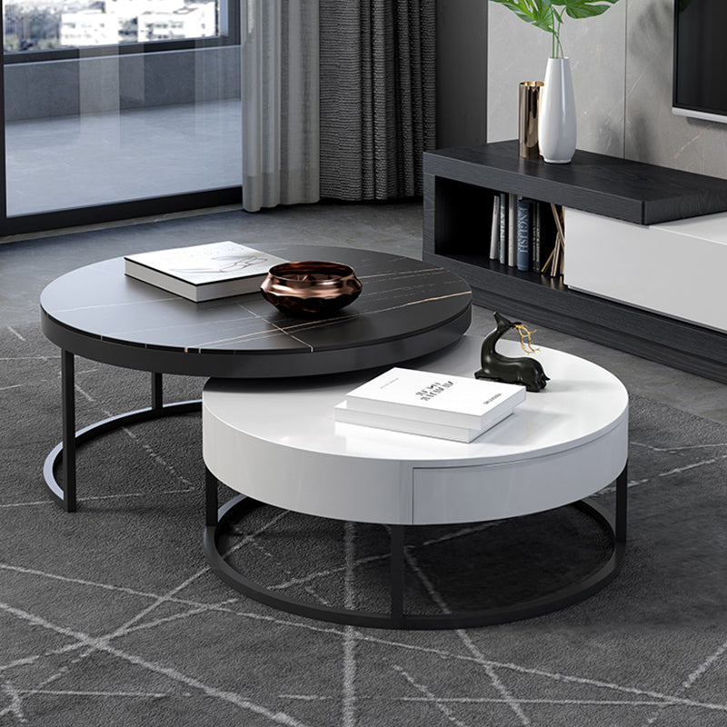 INDOORPLUS公式/ローテーブル イタリア風 大理石調 セラミック 高級感