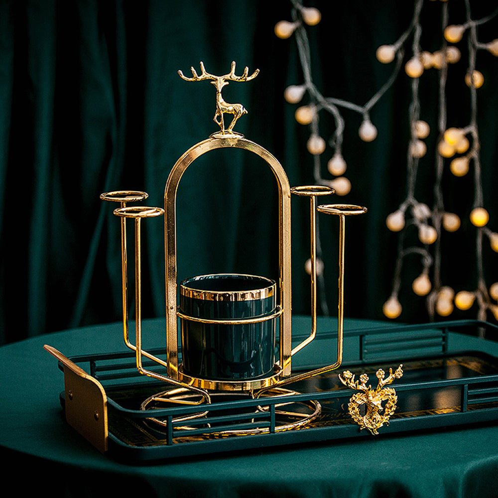 【コーヒーセット・ティーセット】 ラグジュアリー 北欧 収納ラック