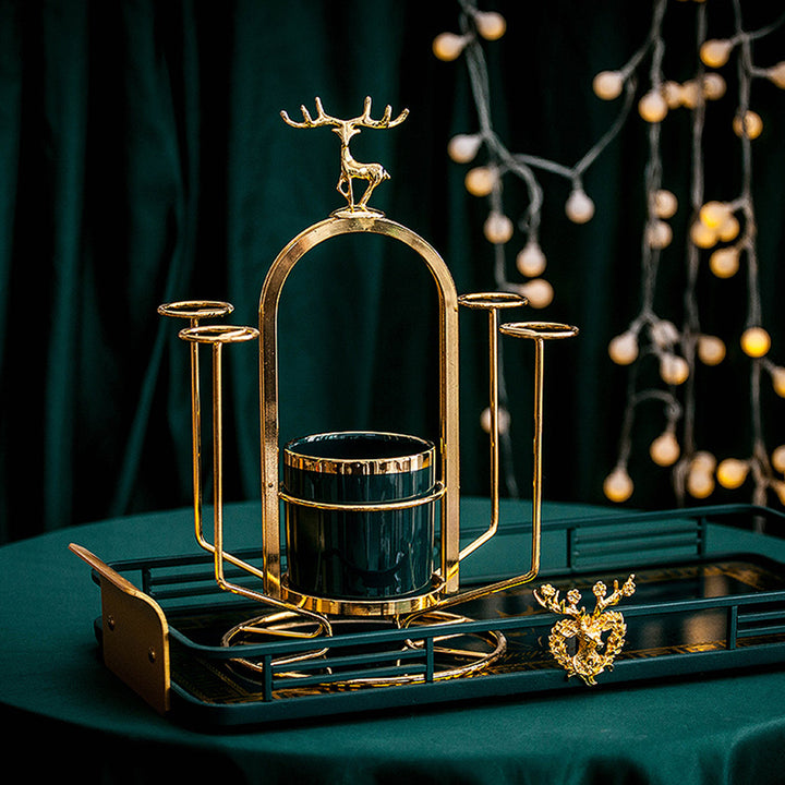 【コーヒーセット・ティーセット】 ラグジュアリー 北欧 収納ラック