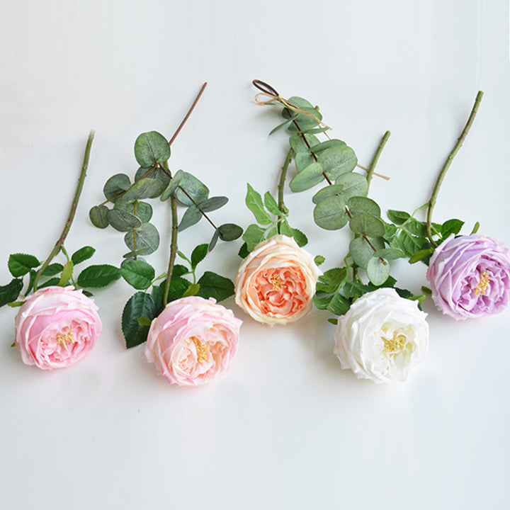 【造花】チャイニーズローズ 潤い 北欧 優雅