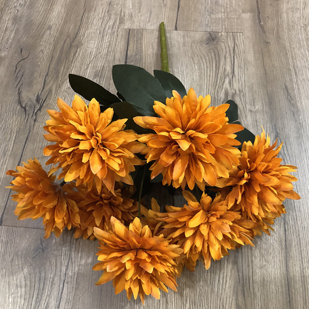 【造花】秋 オレンジ色 結婚式 シャンパン色