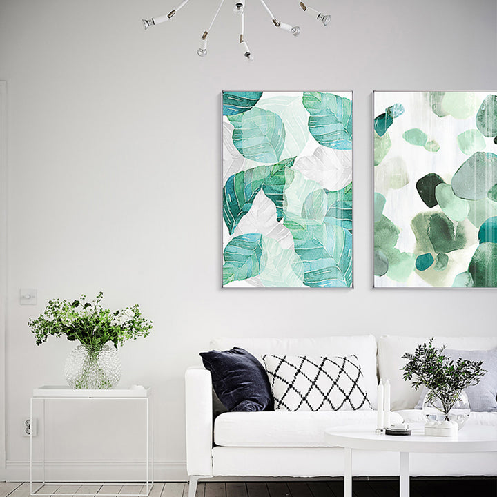 【掛絵】緑幾何学 選べる3パターン