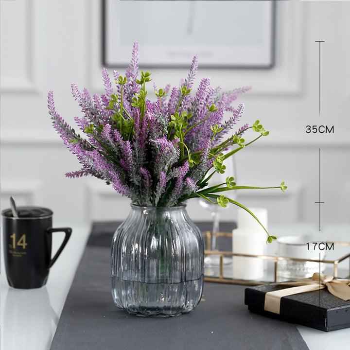 【造花】ラベンダー 紫 装飾 置物 ガラス
