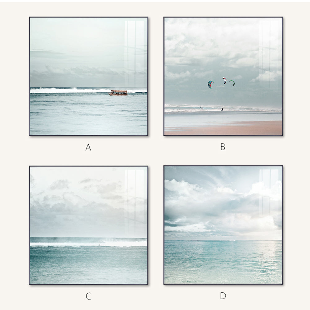 【掛絵】浅い緑風景 選べる4パターン