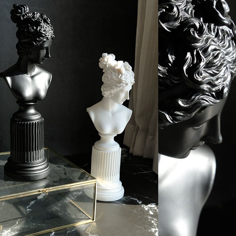 【オブジェ・置物】北欧風 彫刻 半身像