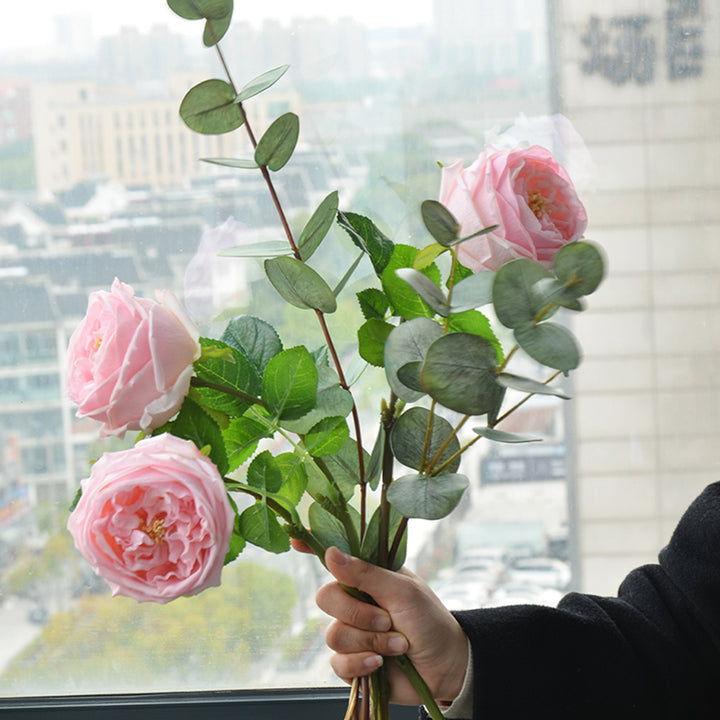 【造花】チャイニーズローズ 潤い 北欧 優雅