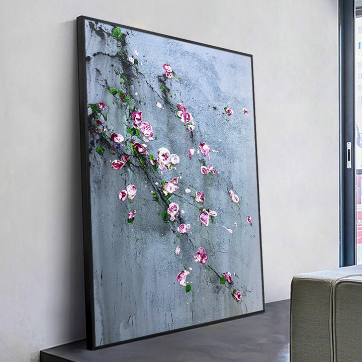 【掛絵】梅の花 選べる3パターン 手描き油絵