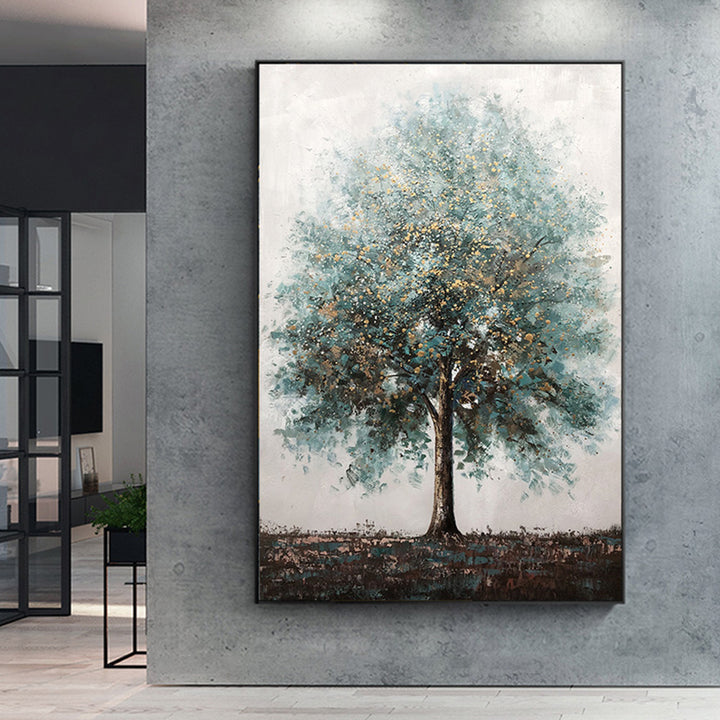 【掛絵】幸運木 手描き油絵