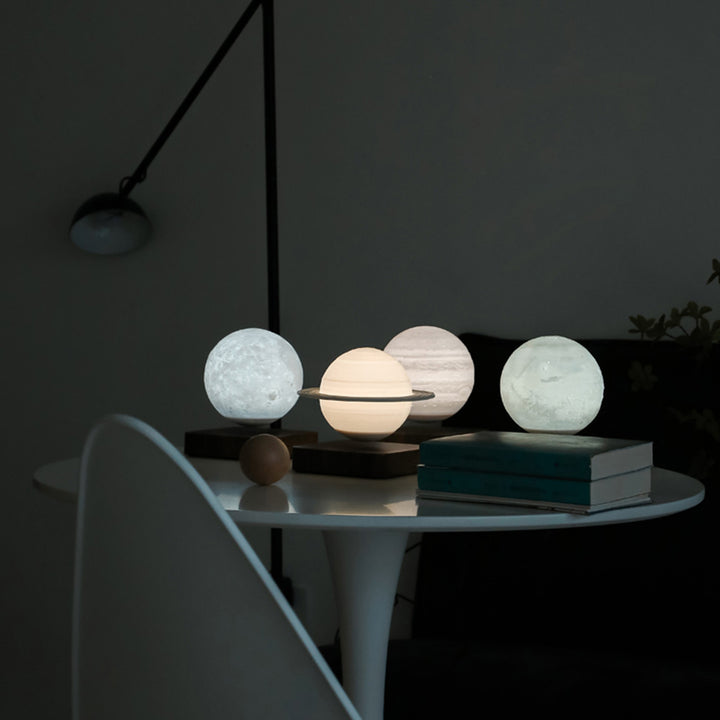 【オブジェ・置物】土星型ライト 磁気浮上式 おしゃれ