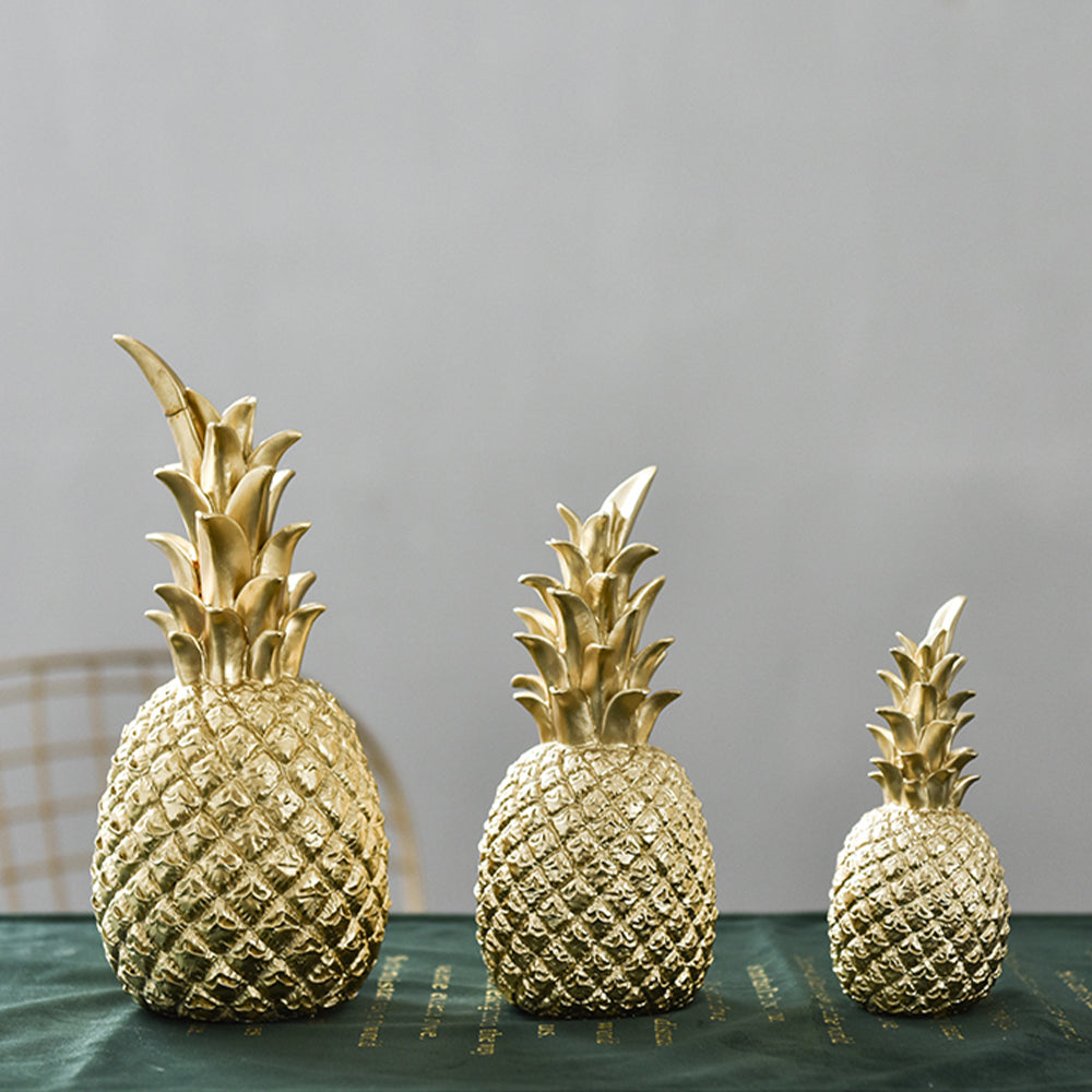 【オブジェ・置物】金色 パイナップル モダン