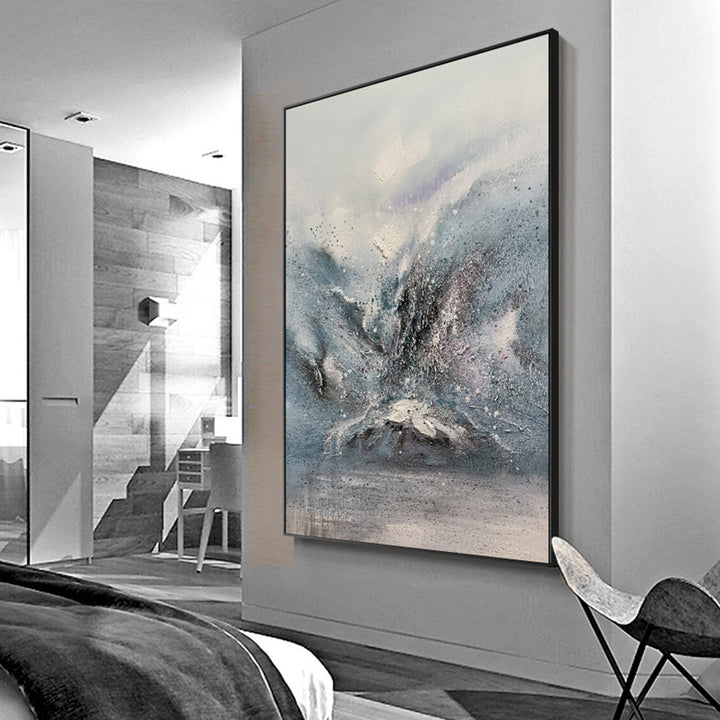 【掛絵】北欧山 選べる2パターン 手描き油絵