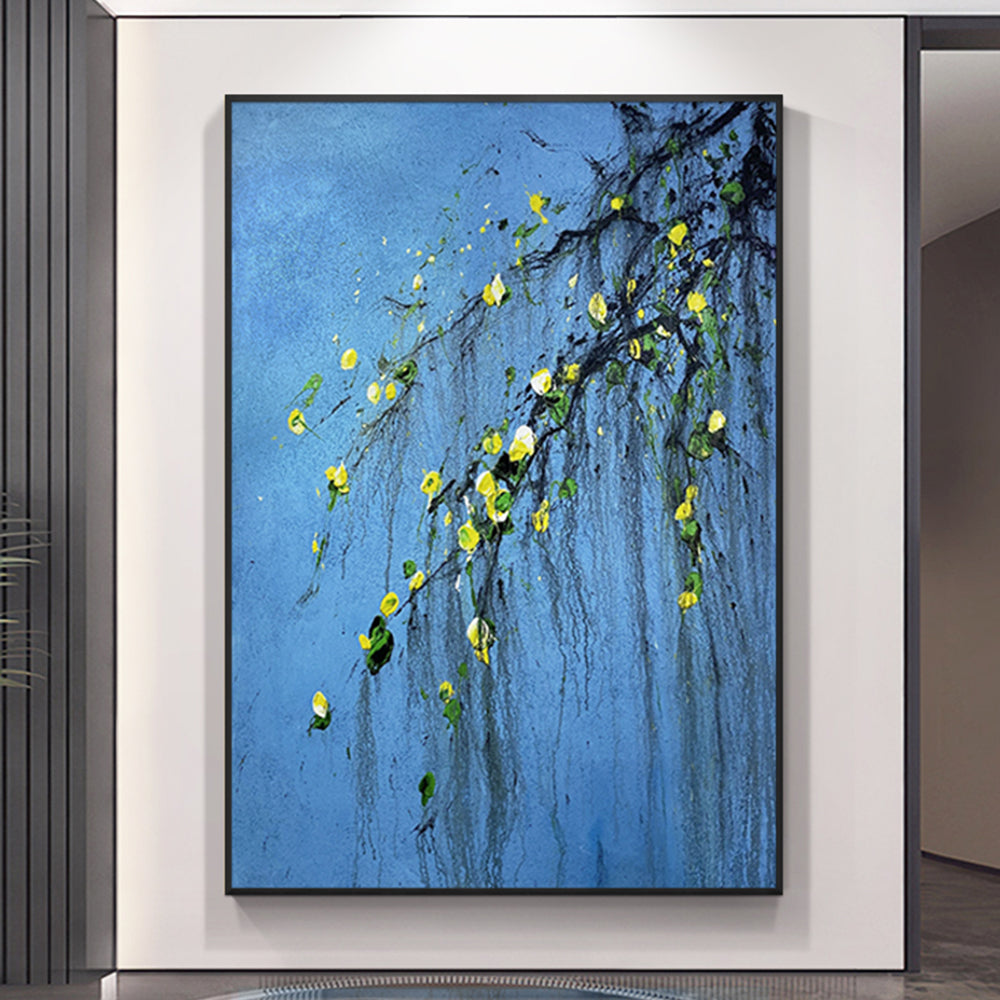 【掛絵】梅の花 選べる3パターン 手描き油絵