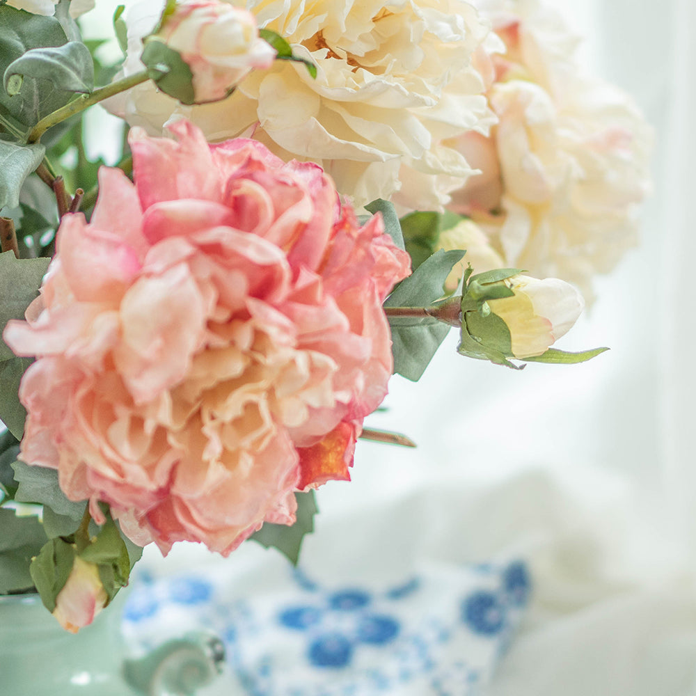 【造花】芍薬 レトロ 森 ハイエンド ボタン シルク