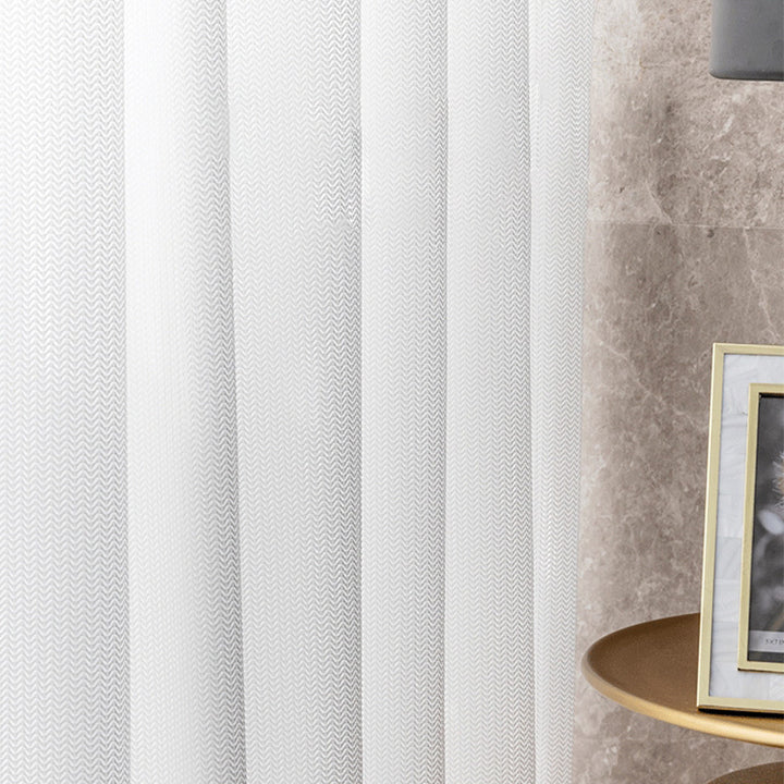 【レースカーテン】フィッシュボーン紗 選べる10色