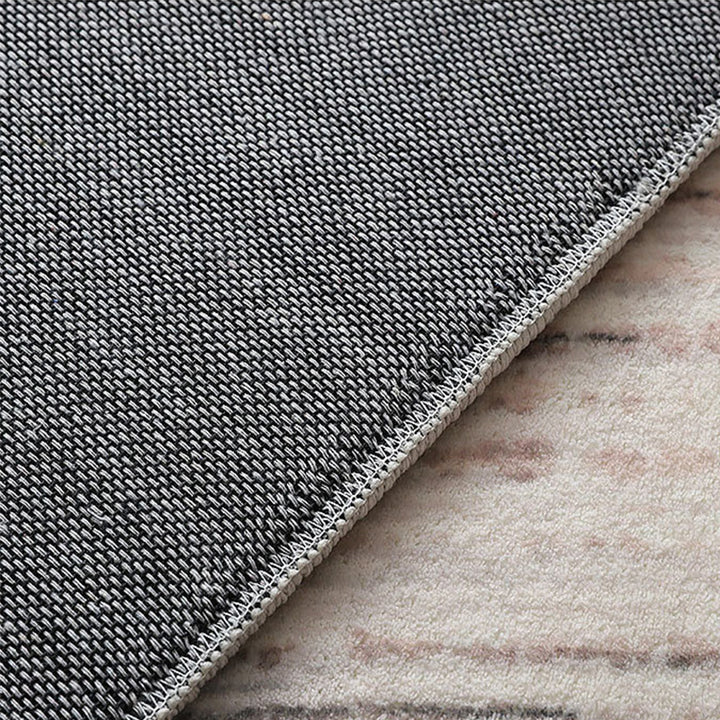 【カーペット】カシミア質感生地四角パターン 選べる2色 カーペット滑り止め底部細部画像 100日間返品交換保証制度