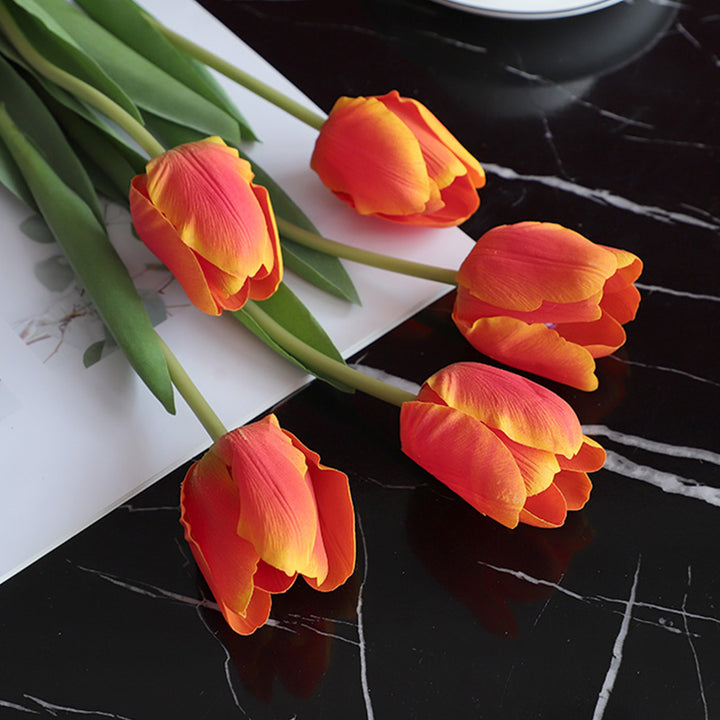 【造花】白色 チューリップ 北欧 高級感