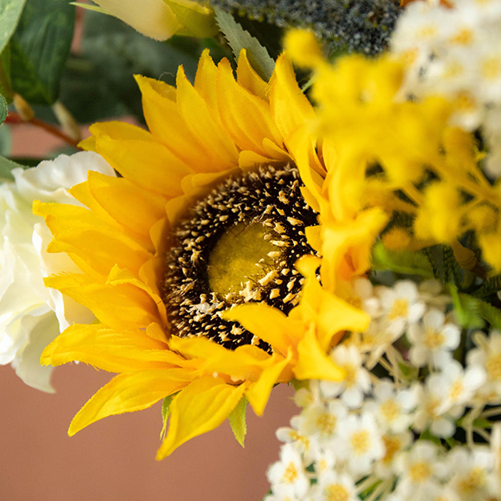 【造花】ひまわり フローラル 花束 フェイク