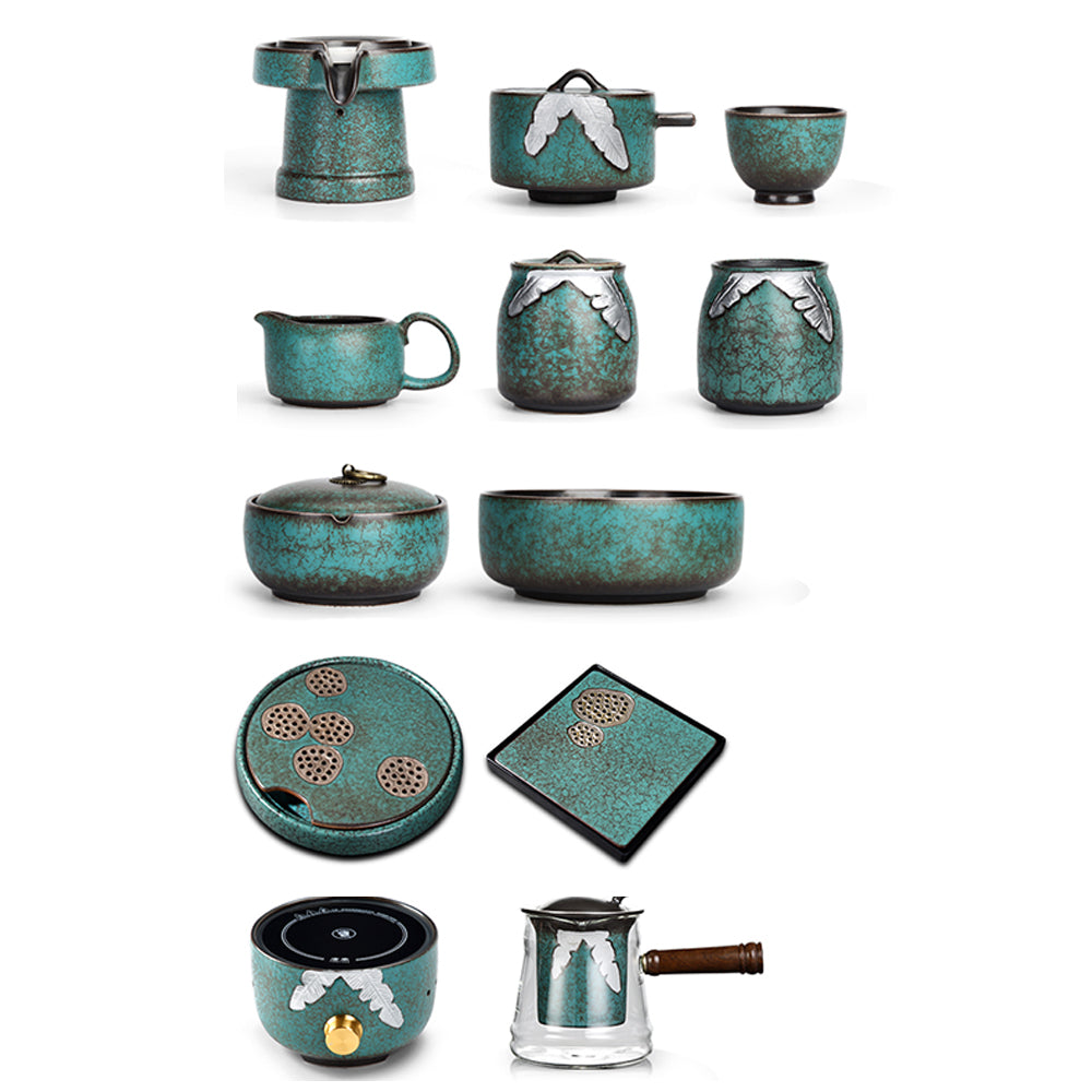 【コーヒーセット・ティーセット】カンフーティー  お茶 エメラルド
