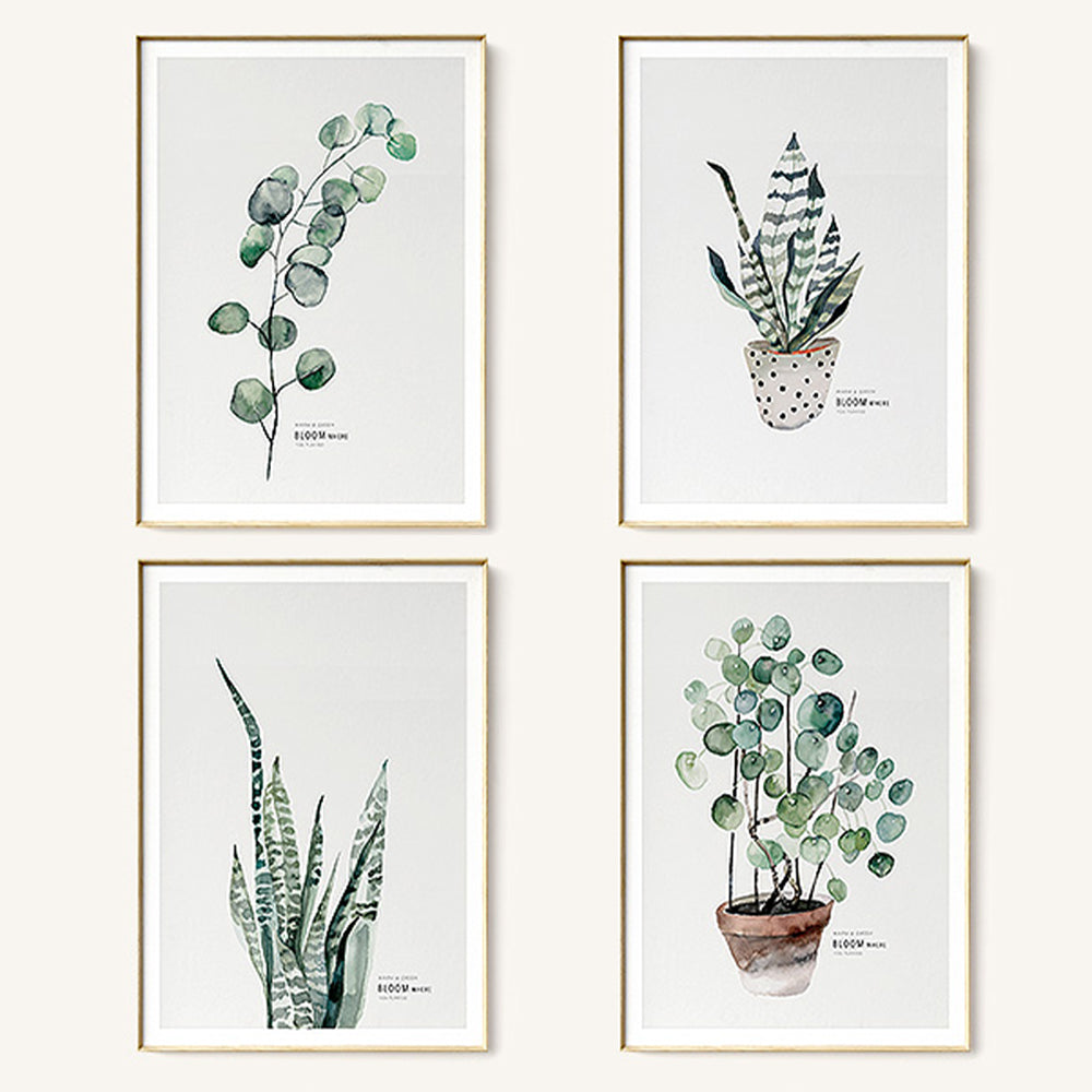 【掛絵】葉水彩画風 選べる10パターン