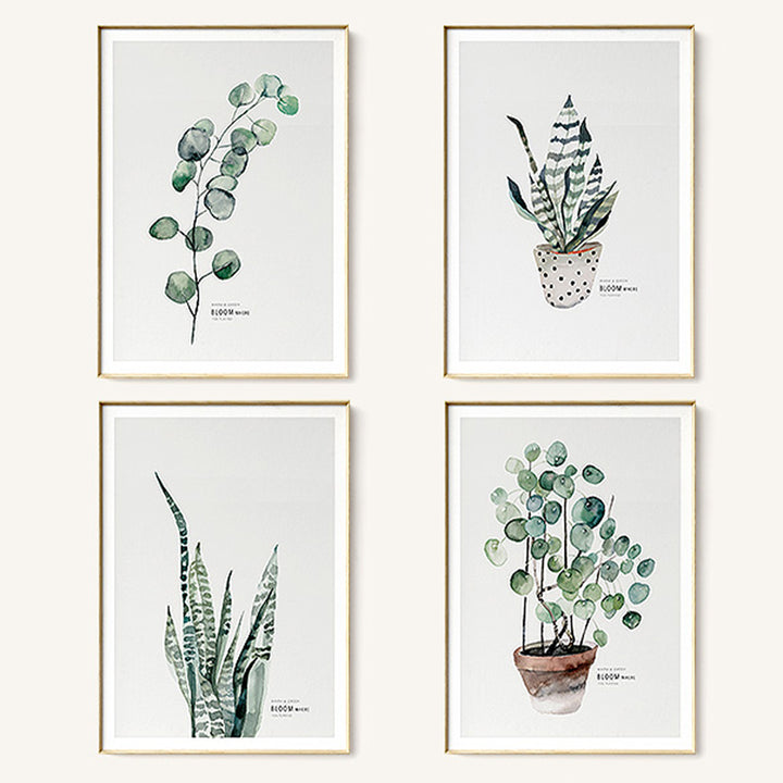 【掛絵】葉水彩画風 選べる10パターン