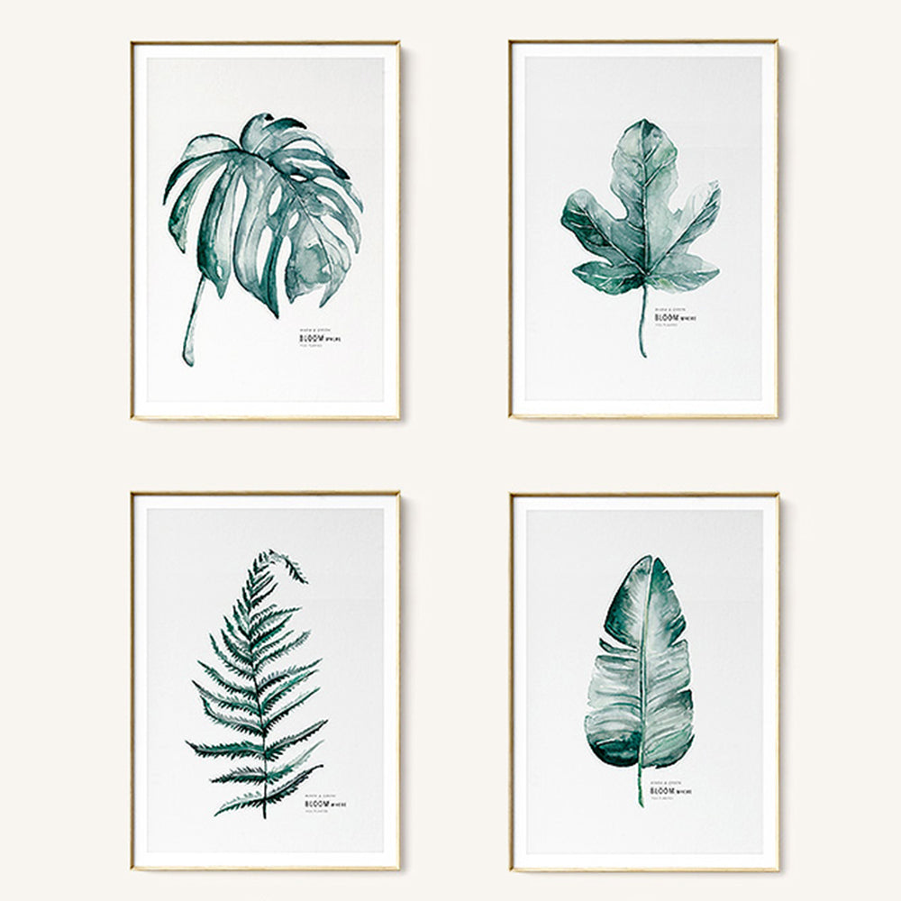 【掛絵】葉水彩画風 選べる10パターン