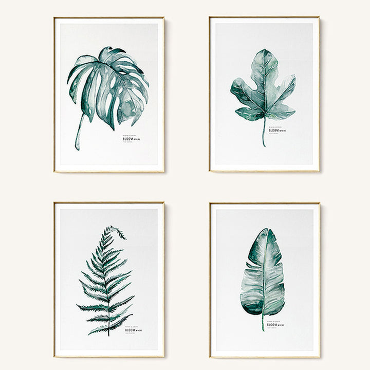 【掛絵】葉水彩画風 選べる10パターン