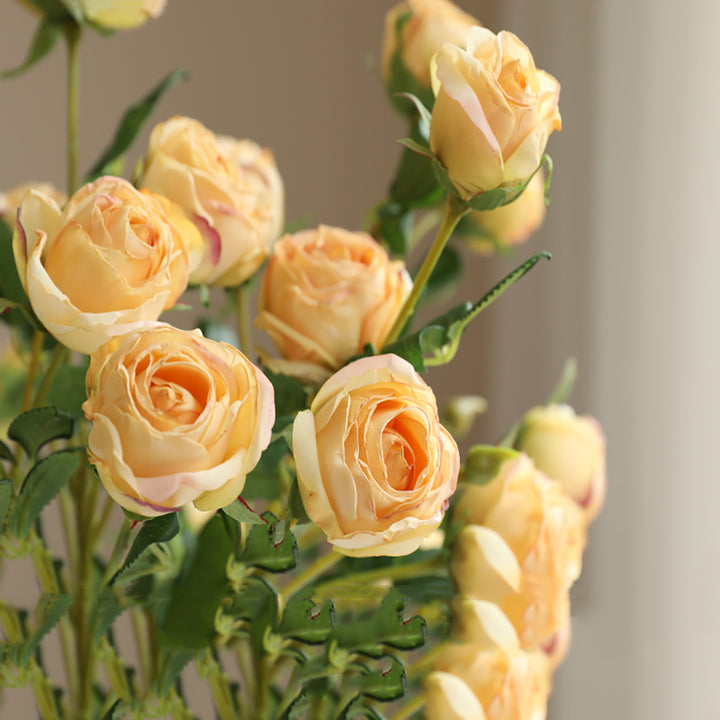 【造花】優雅 オダマキ シルク バラ