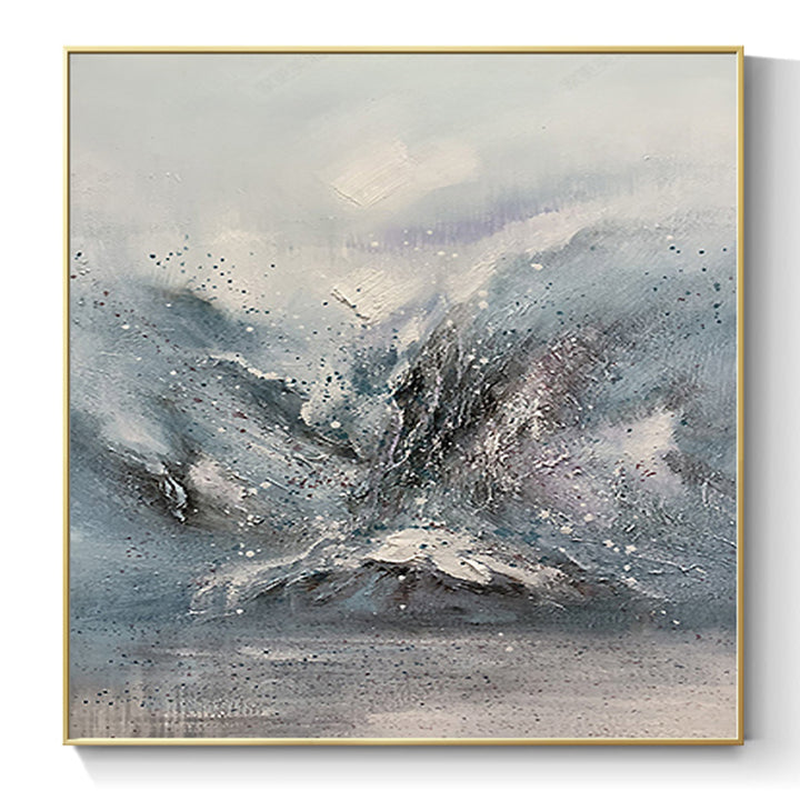 【掛絵】北欧山 選べる2パターン 手描き油絵