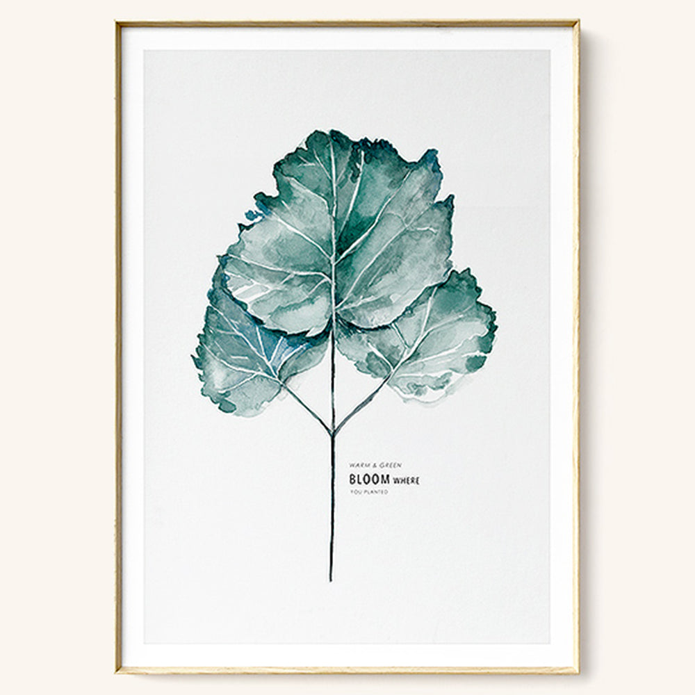 【掛絵】葉水彩画風 選べる10パターン