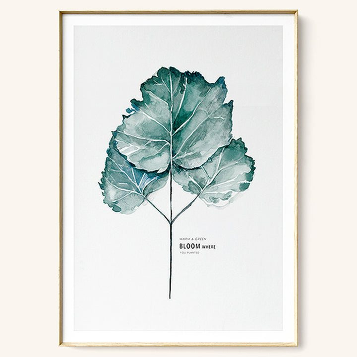 【掛絵】葉水彩画風 選べる10パターン