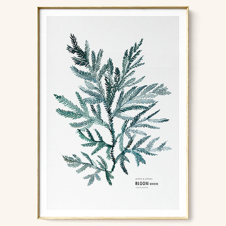 【掛絵】葉水彩画風 選べる10パターン