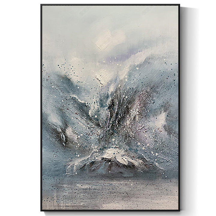 【掛絵】北欧山 選べる2パターン 手描き油絵