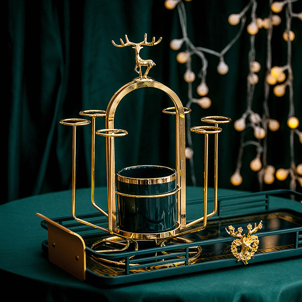 【コーヒーセット・ティーセット】 ラグジュアリー 北欧 収納ラック