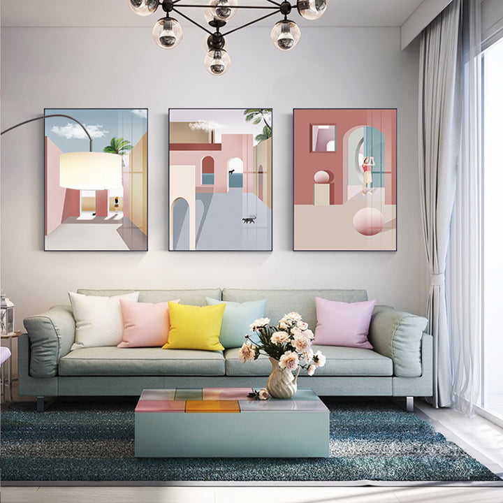 【掛絵】モランディ色版画 選べる8パターン