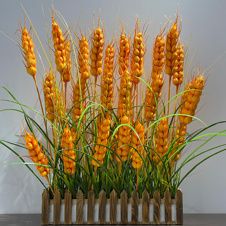 【造花】葦 窓 緑豊か木製フェンス 元気 フェイク