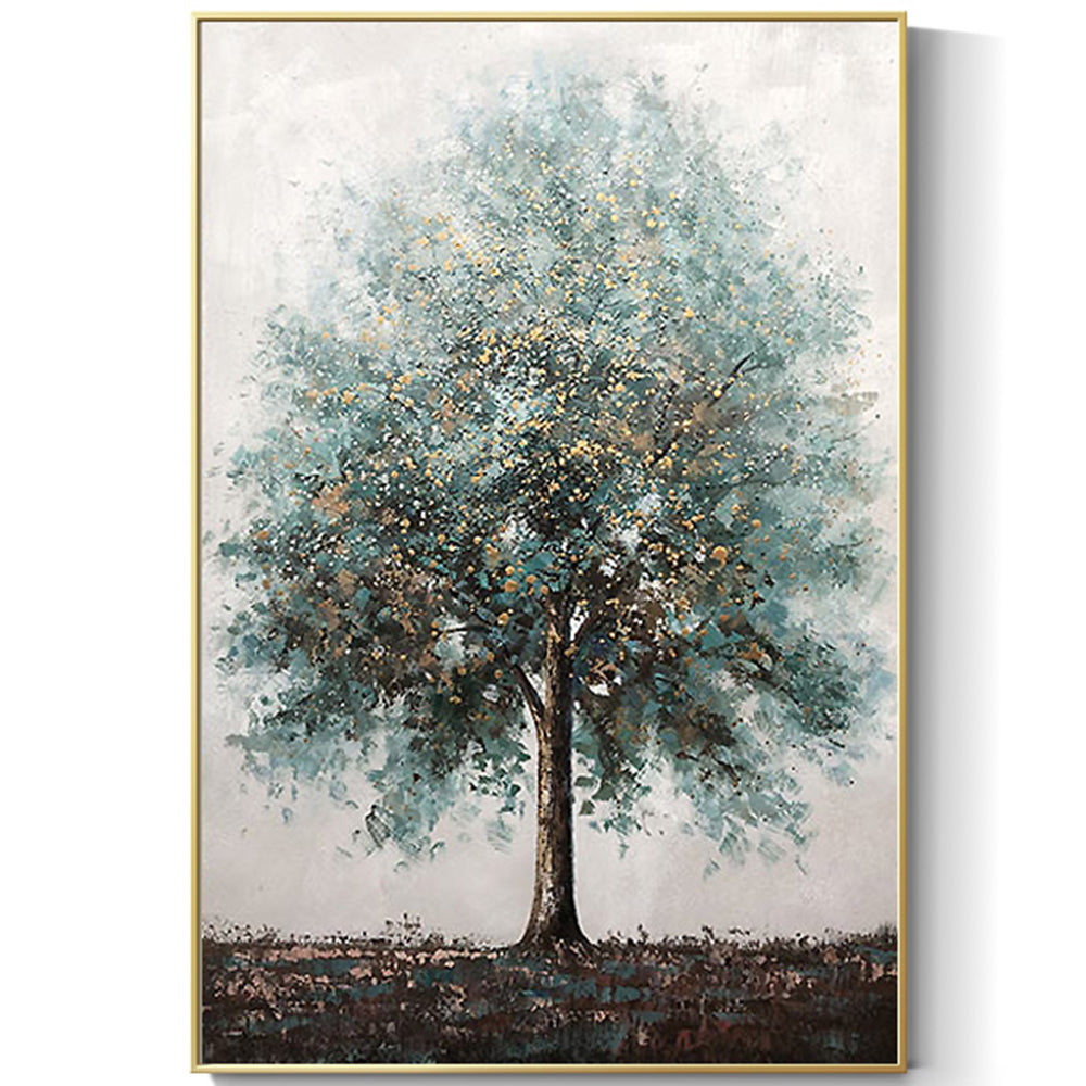 【掛絵】幸運木 手描き油絵