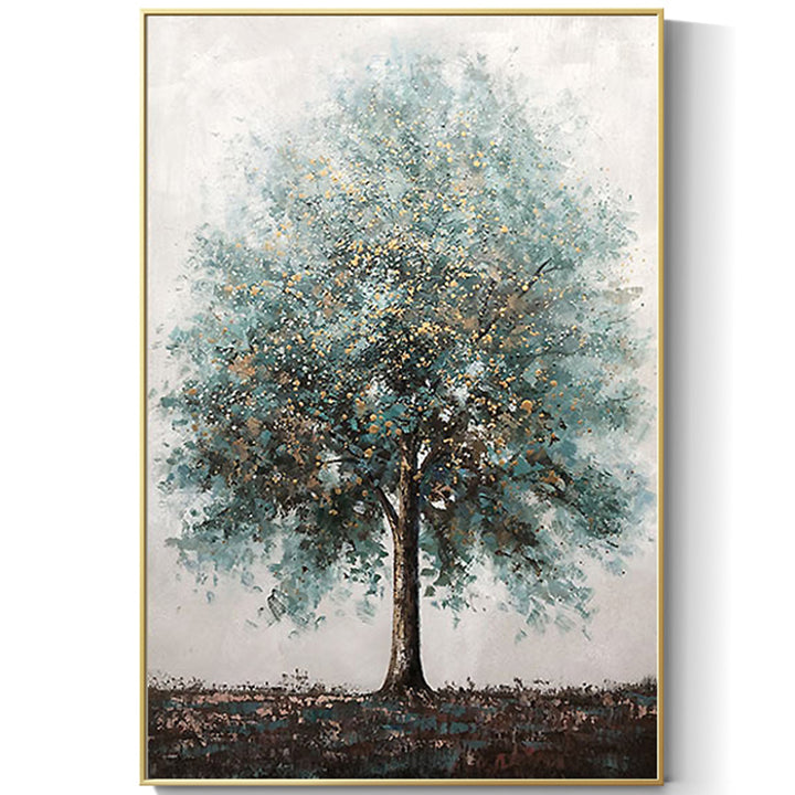 【掛絵】幸運木 手描き油絵