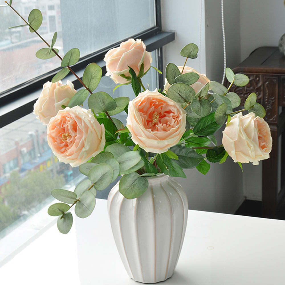 【造花】チャイニーズローズ 潤い 北欧 優雅