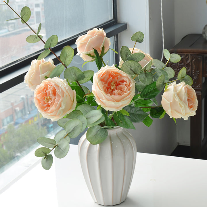 【造花】チャイニーズローズ 潤い 北欧 優雅