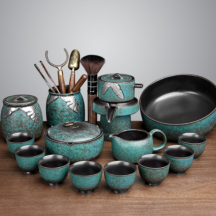 【コーヒーセット・ティーセット】カンフーティー  お茶 エメラルド