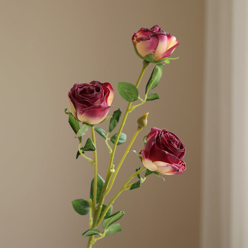 【造花】優雅 オダマキ シルク バラ