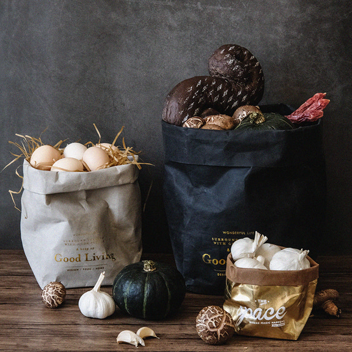 【収納袋】クラフト紙 北欧風 紙袋