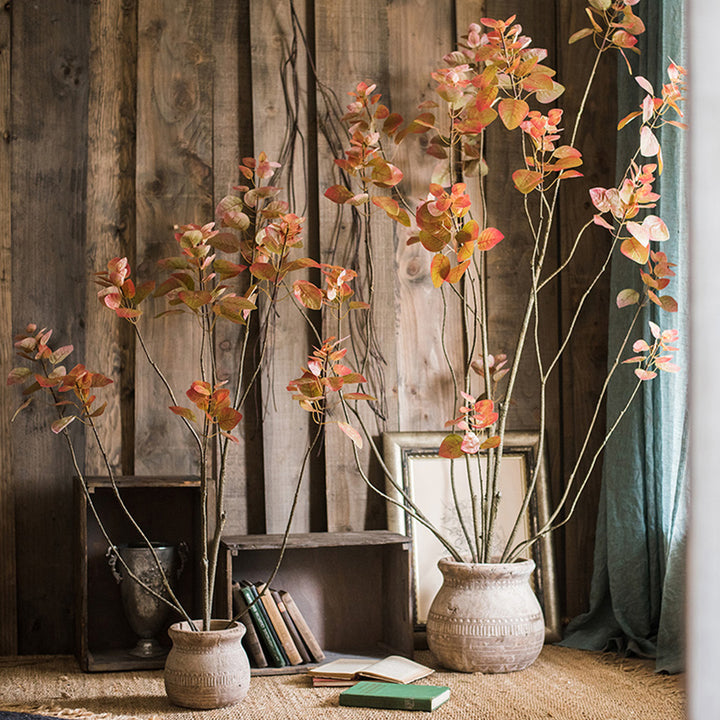 【造花】秋 大サイズ バウヒニア 盆栽