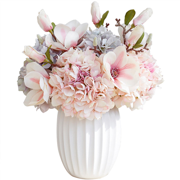 【造花】紫陽花 バラ 優雅 フェイク 置物