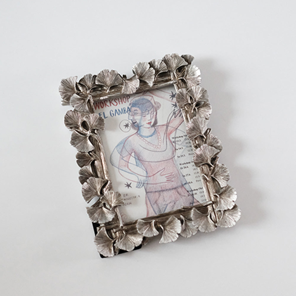 【フォトフレーム ・写真立て】イチョウの葉 シンプル 北欧風